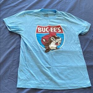 👀Discount Rack ⭐️ Buc-ee's Light Blue Graphic T-Shirt